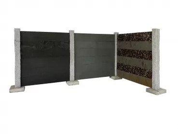 Sichtschutzwand Schiefer | H. 180 cm x B. 180 cm